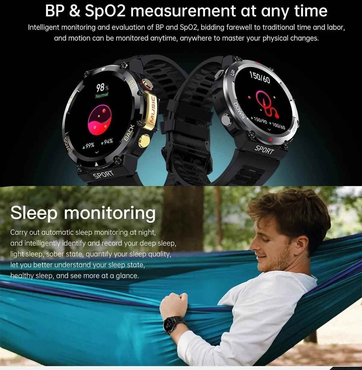 LF33 Smartwatch: Power and Versatility for Men - Touchy Style