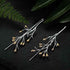 LFJB0047 Drop Earring Charm Jewelry - 925 Sterling Silver - Creative Tree - Touchy Style