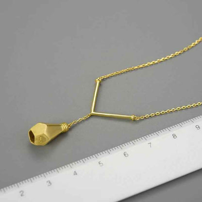 LFJF0058 Light Bulb Pendant Necklace Charm Jewelry - 925 Sterling Silver - Touchy Style