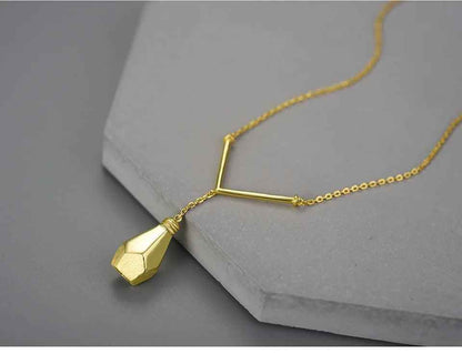 LFJF0058 Light Bulb Pendant Necklace Charm Jewelry - 925 Sterling Silver - Touchy Style