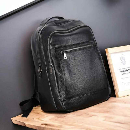 LH336 Cool Backpack - Genuine Leather Laptop Bag For Men - Touchy Style