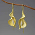 Long Hanging Calla Lily Flower Dangle Earrings: 925 Sterling Silver Charm Jewelry (LFJB0287) - Touchy Style