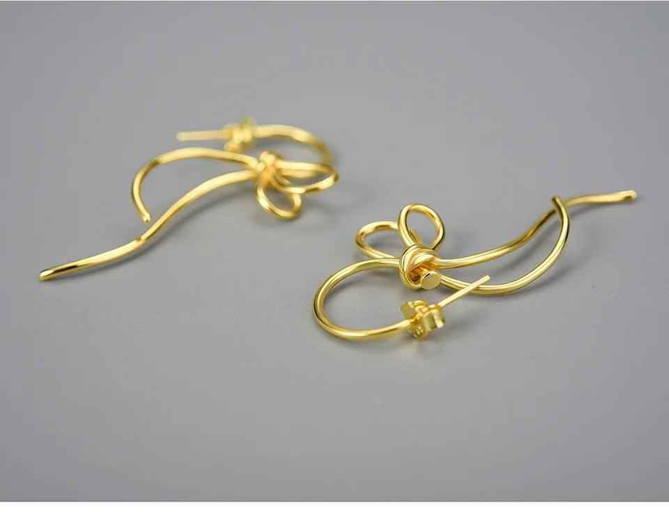 Lovely Bowknot Long Earrings Charm Jewelry - LFJB0264 - Touchy Style