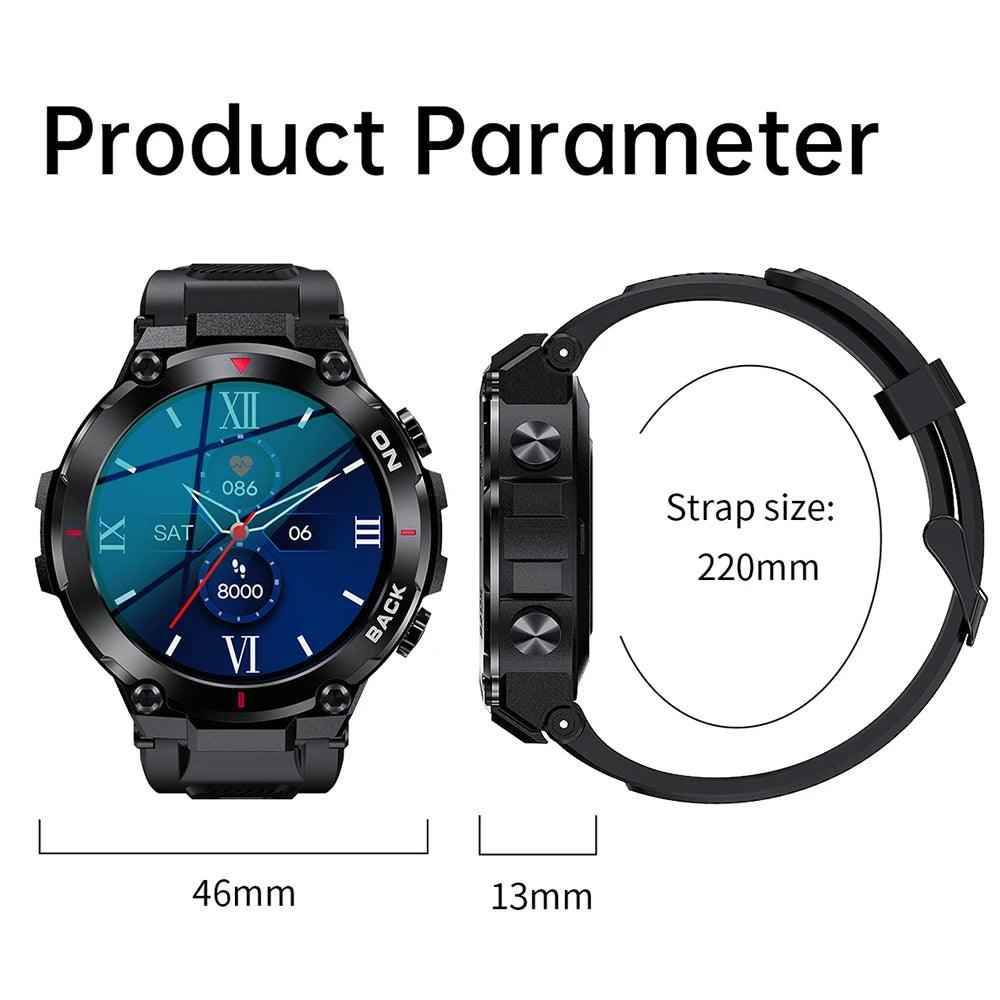 LSW341 Navigator: Stylish GPS Smartwatch for Men - Touchy Style