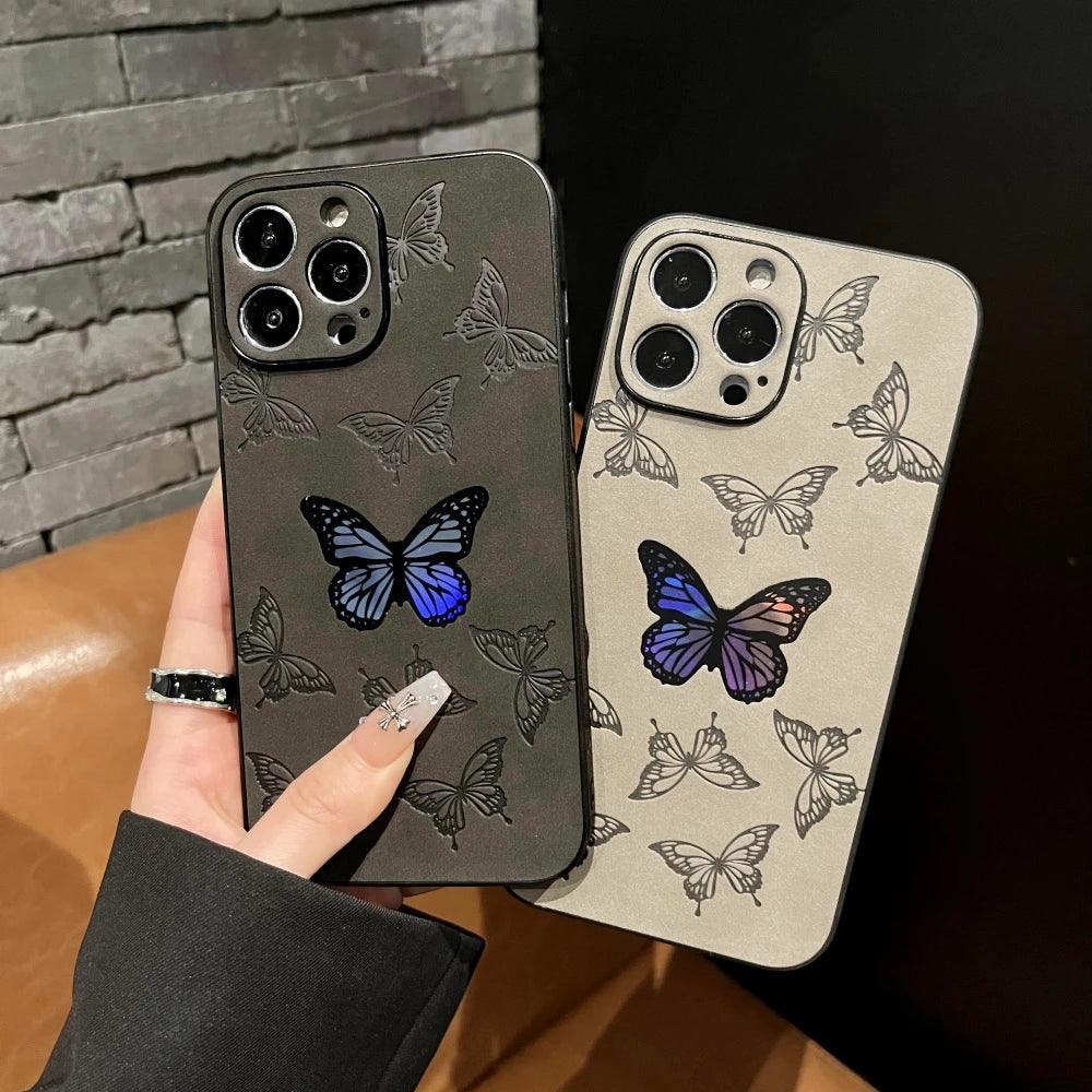 Luxurious Heart-Shaped Cortex Phone Case - Cute Cover for iPhone 14, 13, 12, 11 Pro Max, 7, 8 Plus, X, XS, XR Max - Touchy Style .