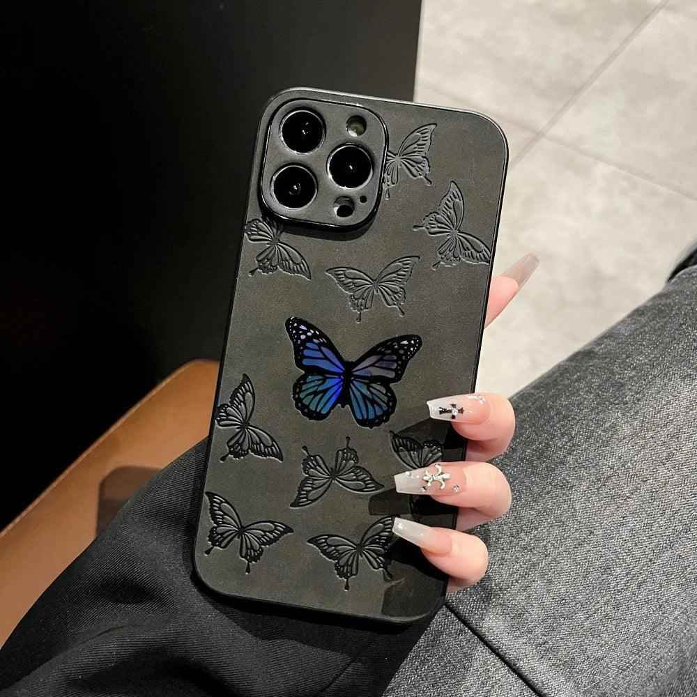 Luxurious Heart-Shaped Cortex Phone Case - Cute Cover for iPhone 14, 13, 12, 11 Pro Max, 7, 8 Plus, X, XS, XR Max - Touchy Style