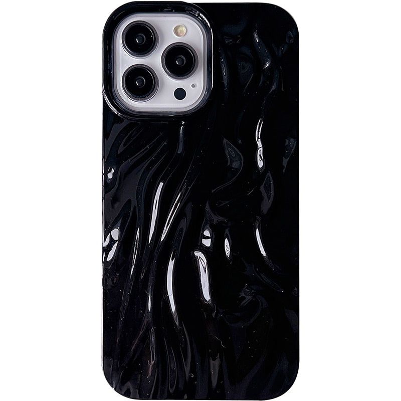 Luxury Bright Pleats Cute Phone Cases For iPhone 11 Pro Max, 12, 13, 14, 14 Pro - Touchy Style .