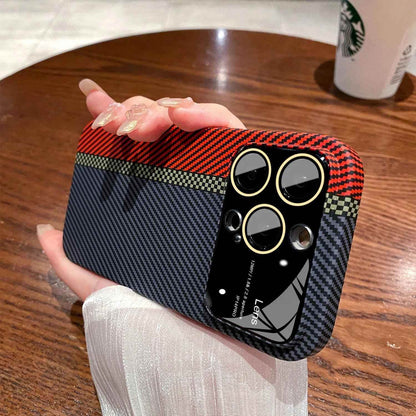 Luxury Carbon Fiber Cute Phone Case - For iPhone 12, 13, 14, 15 Pro Max Cover - Touchy Style