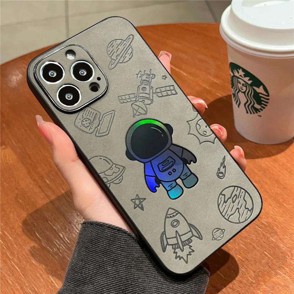 Luxury Cortex Astronaut Cute Phone Cases For iPhone 14, 13, 12, 11 Pro Max, 7, 8, 14 Plus, X, XS, XR Max - Touchy Style