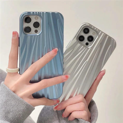 Luxury Laser Electroplated Cute Phone Cases for iPhone 13 12 11 Pro Max XR X XS - Glitter Back Cover in 5 Colors - Touchy Style .