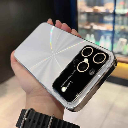 Luxury Laser Glass Phone Case for iPhone 15, 11, 12, 13, and 14 Pro Max – Cute Design - Touchy Style
