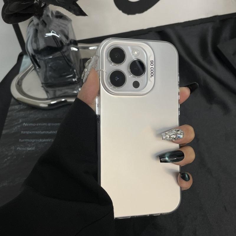 Luxury Matte Ultra-Thin Cute Phone Case Cover for iPhone 14 Pro Max, 14, 13, 12, 11 Pro Max, and Plus - Touchy Style .