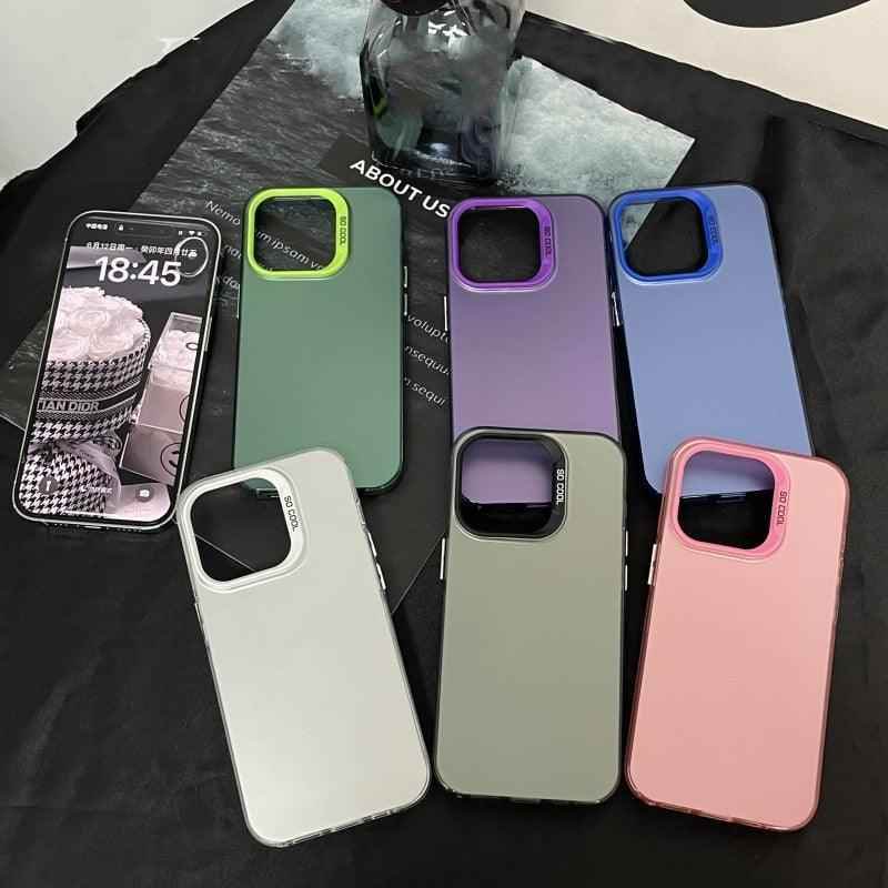 Luxury Matte Ultra-Thin Cute Phone Case Cover for iPhone 14 Pro Max, 14, 13, 12, 11 Pro Max, and Plus - Touchy Style