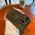 Luxury Retro Matte Leather Cute Phone Case for iPhone 11, 12, 13, 14, 15 Pro Max - Touchy Style