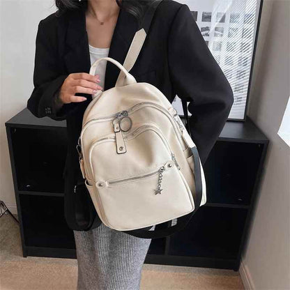 Luxury Soft Leather Cool Backpack RB551 - School Shoulder Bag - Touchy Style .