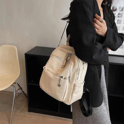 Luxury Soft Leather Cool Backpack RB551 - School Shoulder Bag - Touchy Style .