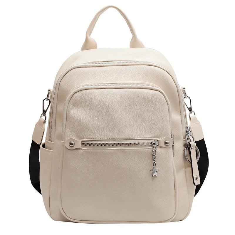 Luxury Soft Leather Cool Backpack RB551 - School Shoulder Bag - Touchy Style
