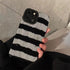 Luxury Stripe Pattern Cute Phone Case for iPhone 14 Pro Max, 13, 12, 11, XS, XR, 7, 14 Plus - Touchy Style .