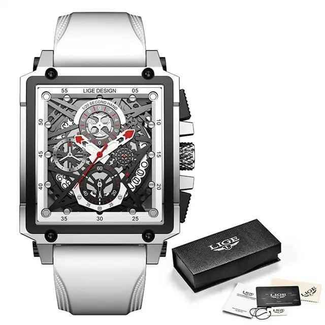 Luxury Waterproof Square Quartz Men&