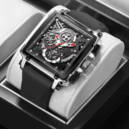 Luxury Waterproof Square Quartz Men&