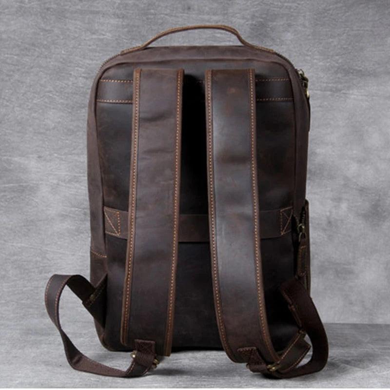 M802 Cool Backpack - Vintage Leather Bag For Men&