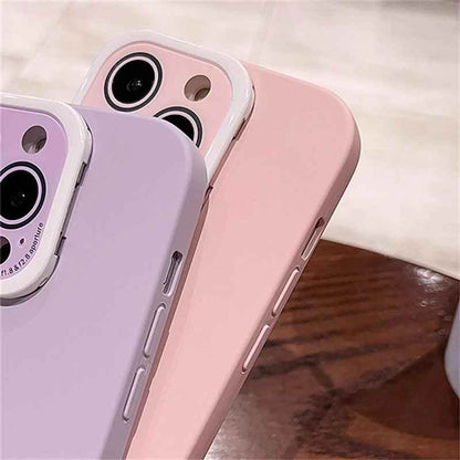 Matte Hard PC Lens Glass Full Protection Cute Phone Case for iPhone 12, 13, 14 Pro Max Cover - Touchy Style