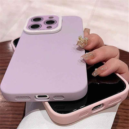 Matte Hard PC Lens Glass Full Protection Cute Phone Case for iPhone 12, 13, 14 Pro Max Cover - Touchy Style