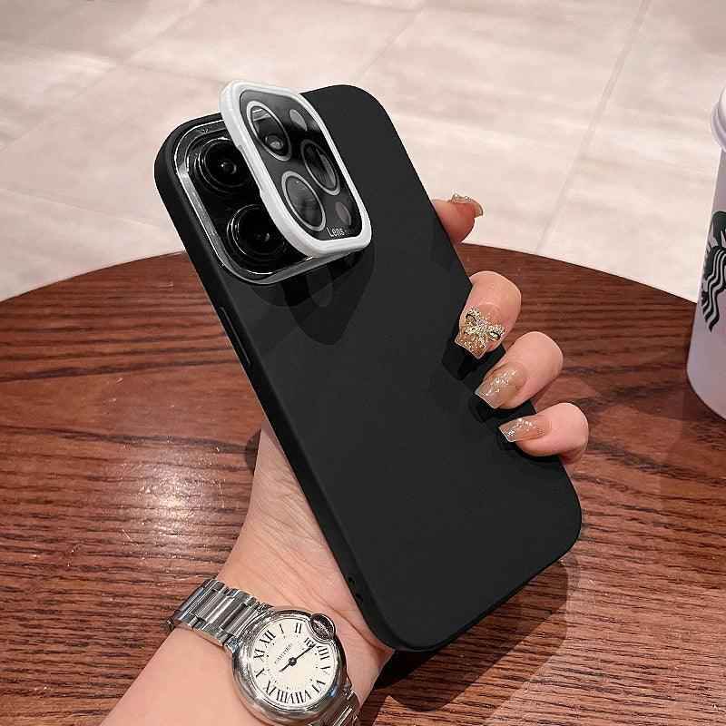 Matte Hard PC Lens Glass Full Protection Cute Phone Case for iPhone 12, 13, 14 Pro Max Cover - Touchy Style