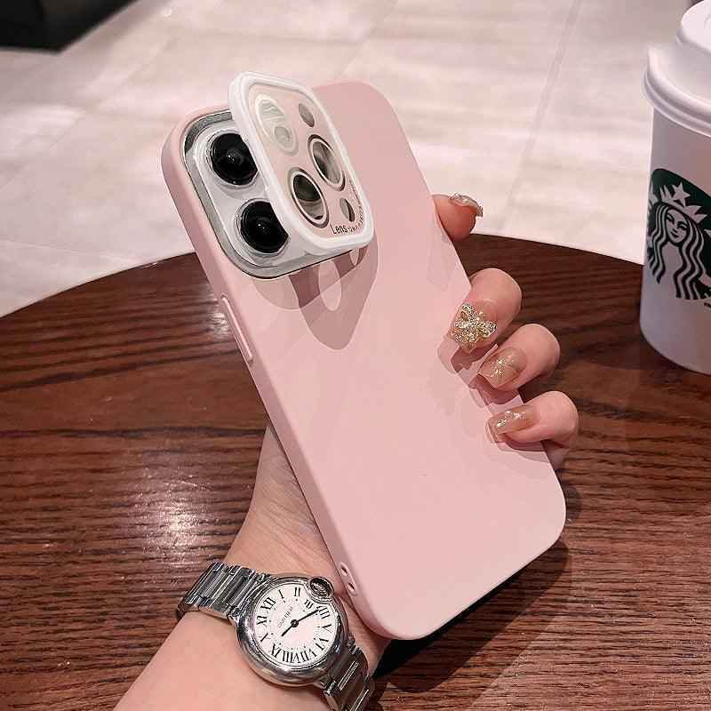 Matte Hard PC Lens Glass Full Protection Cute Phone Case for iPhone 12, 13, 14 Pro Max Cover - Touchy Style
