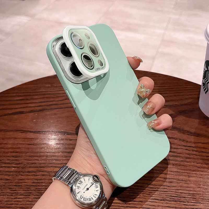 Matte Hard PC Lens Glass Full Protection Cute Phone Case for iPhone 12, 13, 14 Pro Max Cover - Touchy Style