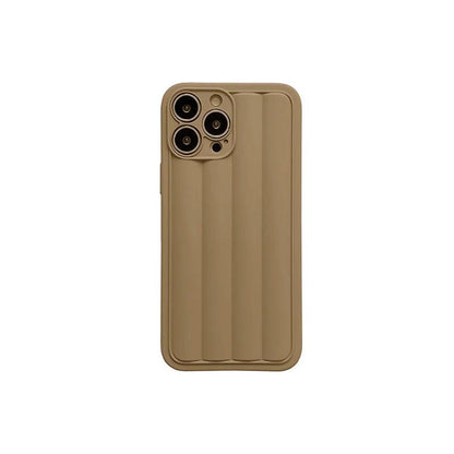 Matte Stripes Cute Phone Cases For iPhone 14, 13, 12 Pro Max, 11, 7 Plus, 8, XR, X, XS, and 13 Mini - Touchy Style .