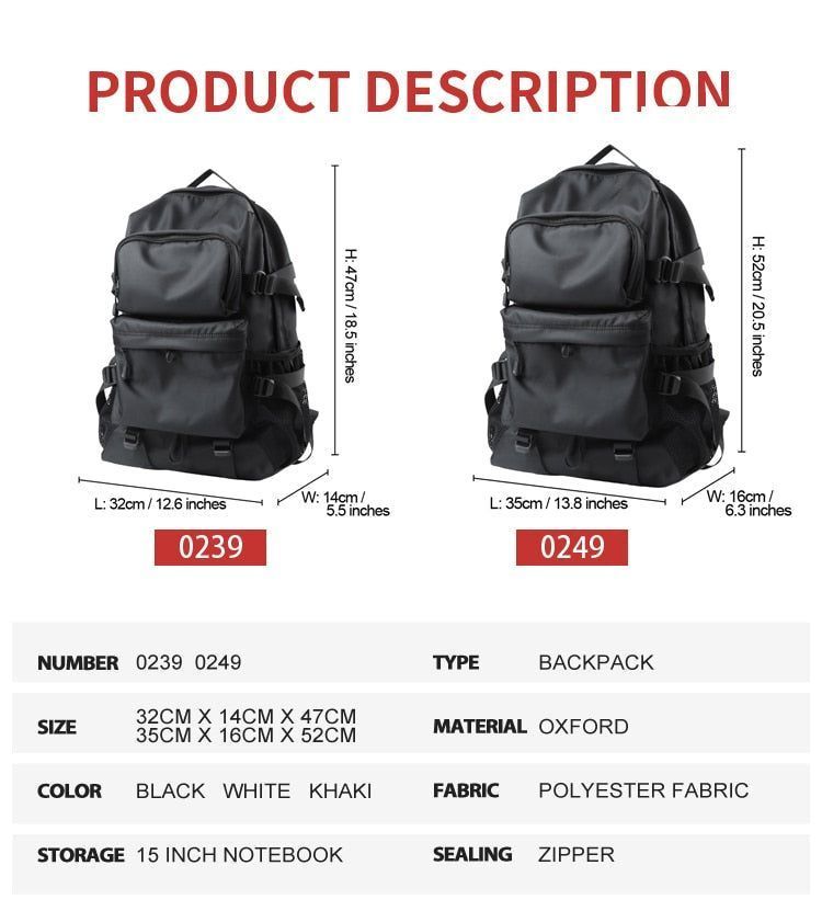 Men Fashion Cool Backpack CBMOS02 Laptop Waterproof Travel Outdoor Business Bags - Touchy Style .