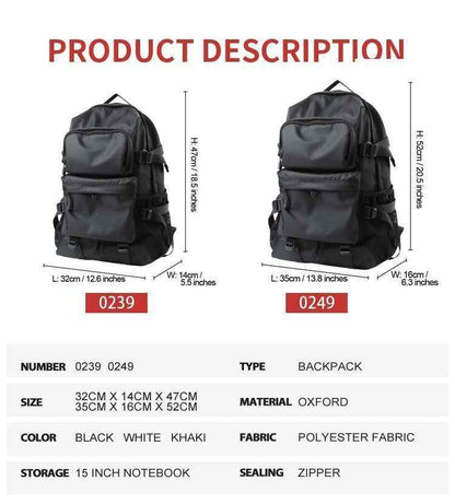 Men Fashion Cool Backpack CBMOS02 Laptop Waterproof Travel Outdoor Business Bags - Touchy Style