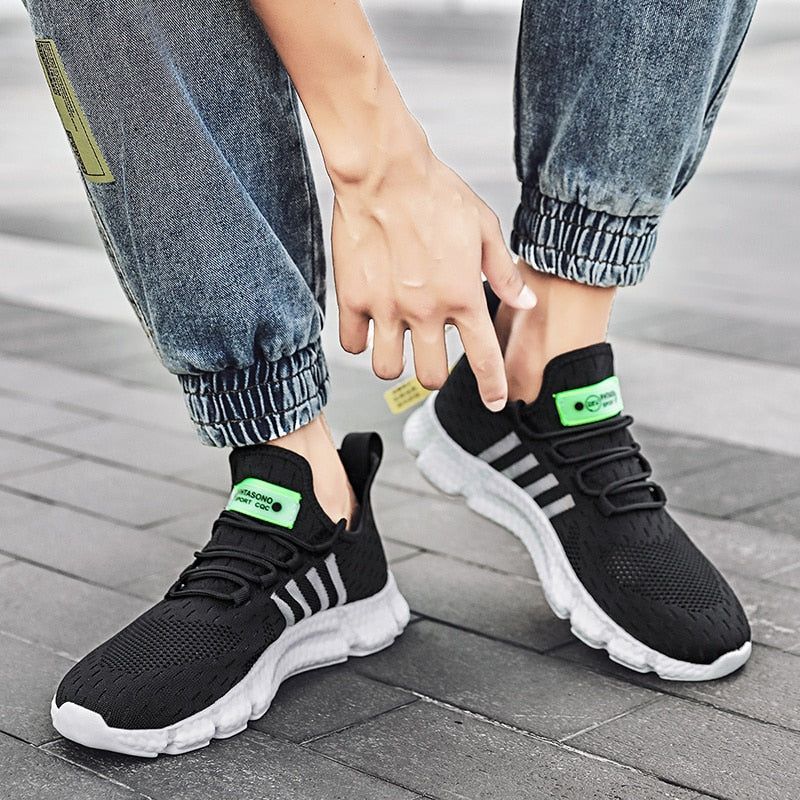 Tenmix Men Trainers Lace Up Running Shoe Round Toe Sneakers Anti Slip Gym  Shoes Sport Breathable Fashion Sneaker Fluorescent Green 9 - Walmart.com