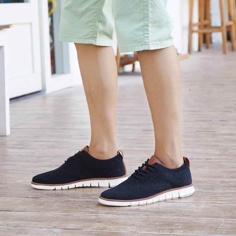 Men's Casual Shoes MCSZOS20 Knitted Mesh Solid Sneakers - Touchy Style .