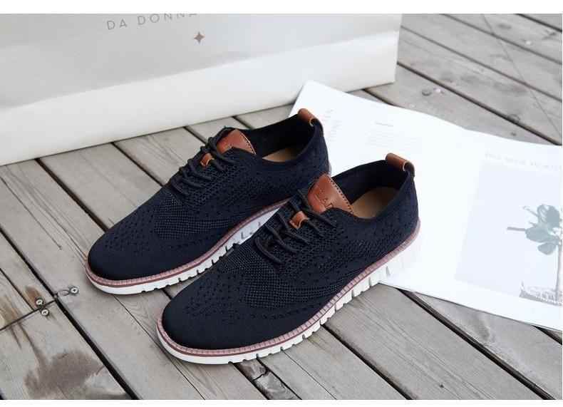 Men's Casual Shoes MCSZOS20 Knitted Mesh Solid Sneakers - Touchy Style .
