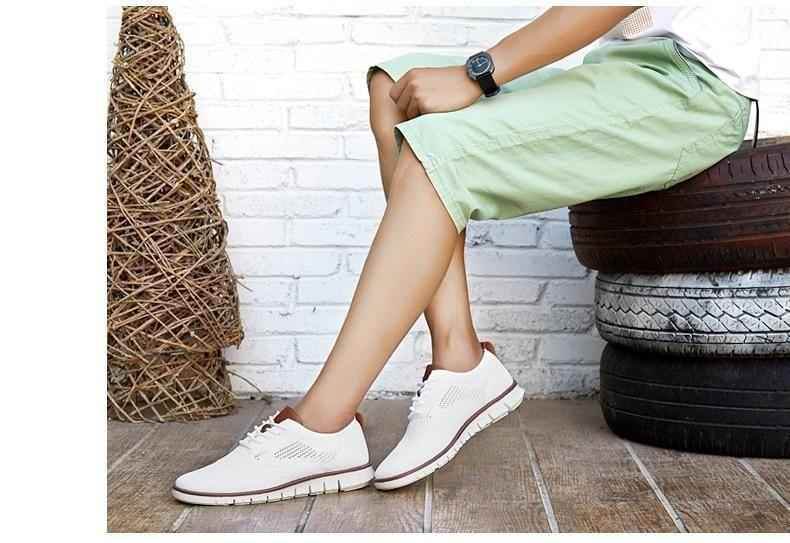 Men's Casual Shoes MCSZOS20 Knitted Mesh Solid Sneakers - Touchy Style .
