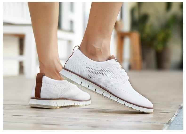 Men's Casual Shoes MCSZOS20 Knitted Mesh Solid Sneakers - Touchy Style .