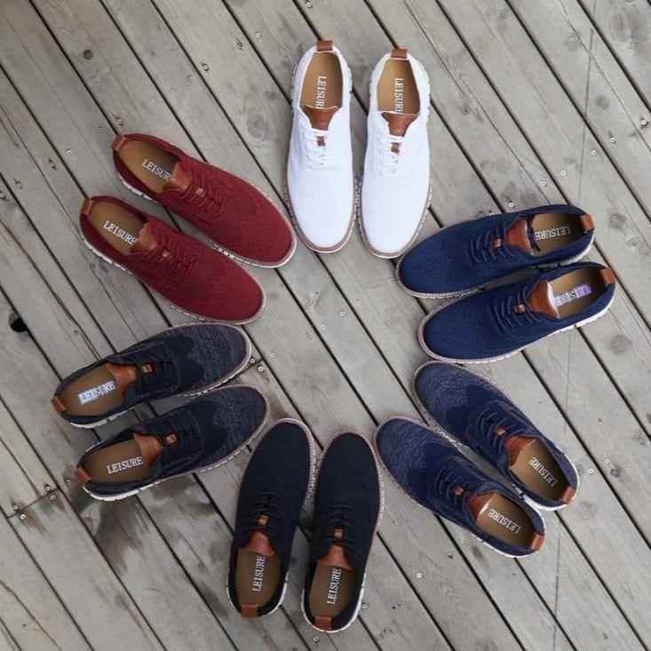 Men's Casual Shoes MCSZOS20 Knitted Mesh Solid Sneakers - Touchy Style .