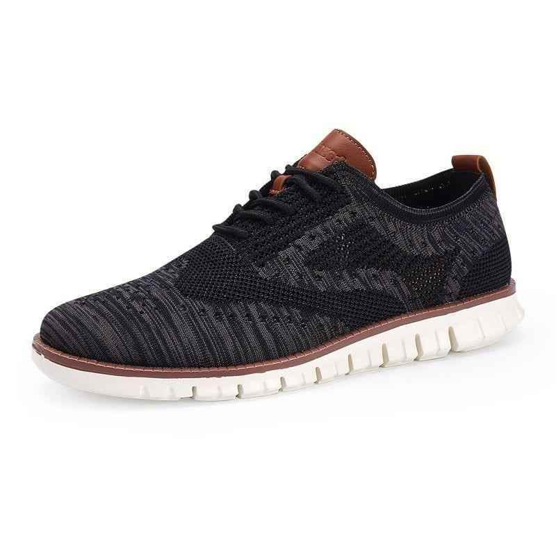Men's Casual Shoes MCSZOS20 Knitted Mesh Solid Sneakers - Touchy Style .