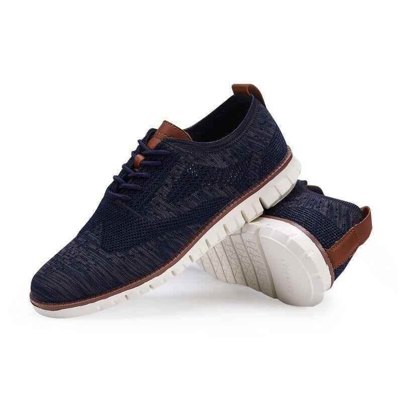 Men's Casual Shoes MCSZOS20 Knitted Mesh Solid Sneakers - Touchy Style .