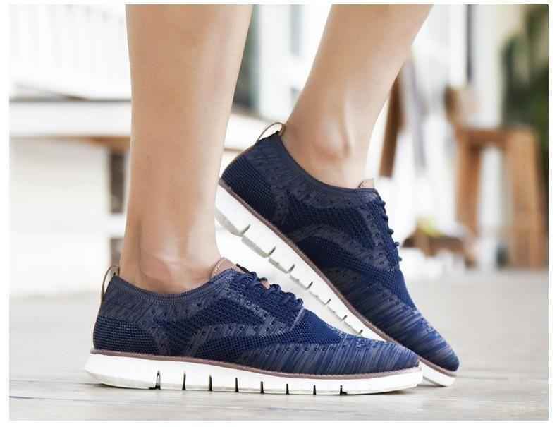 Men's Casual Shoes MCSZOS20 Knitted Mesh Solid Sneakers - Touchy Style .