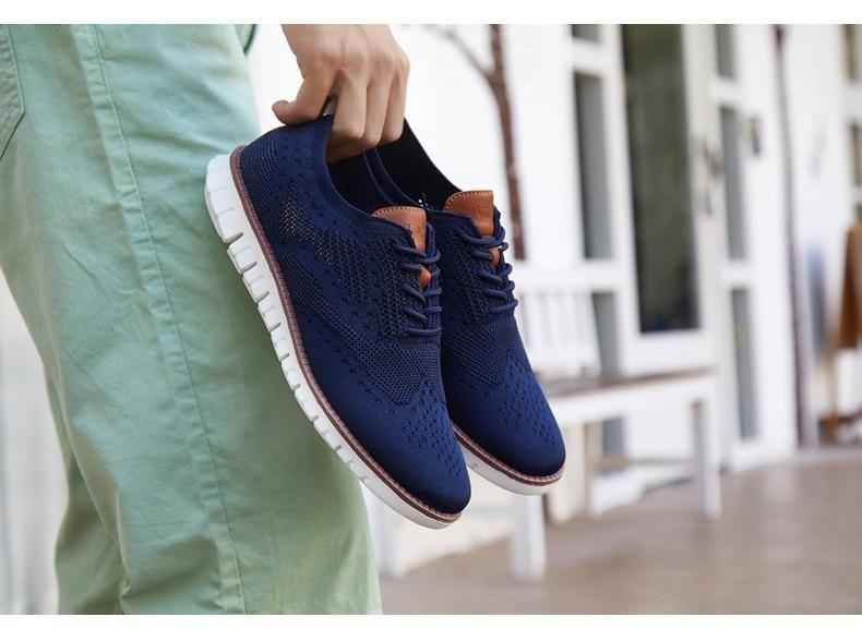 Men's Casual Shoes MCSZOS20 Knitted Mesh Solid Sneakers - Touchy Style .
