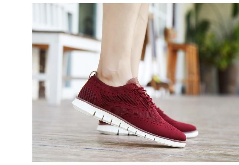 Men's Casual Shoes MCSZOS20 Knitted Mesh Solid Sneakers - Touchy Style .