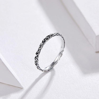 Minimalist 2mm 925 Sterling Silver Band Finger Ring - Charm Jewelry (GX319) - Touchy Style .