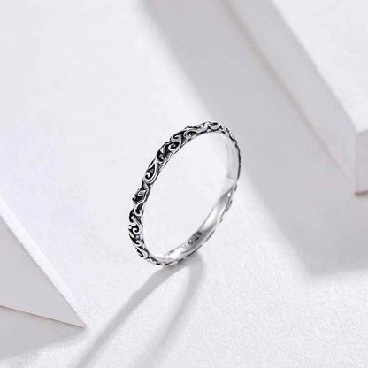 Minimalist 2mm 925 Sterling Silver Band Finger Ring - Charm Jewelry (GX319) - Touchy Style