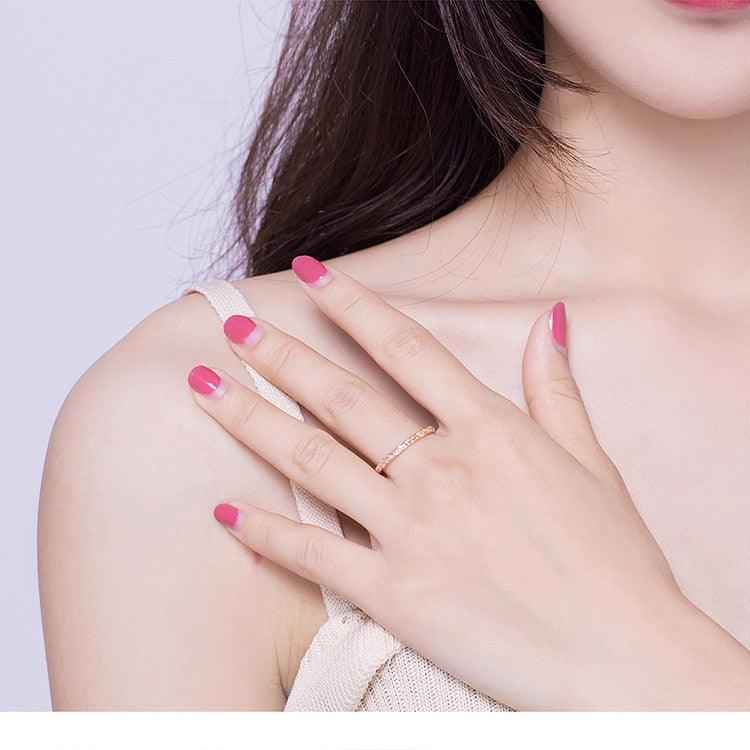 Minimalist 2mm 925 Sterling Silver Band Finger Ring - Charm Jewelry (GX319) - Touchy Style