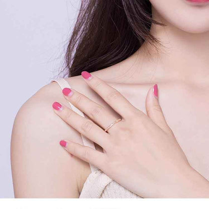 Minimalist 2mm 925 Sterling Silver Band Finger Ring - Charm Jewelry (GX319) - Touchy Style