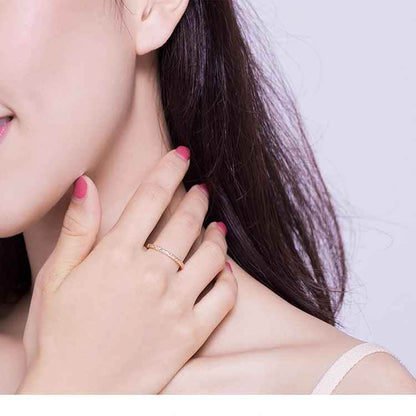 Minimalist 2mm 925 Sterling Silver Band Finger Ring - Charm Jewelry (GX319) - Touchy Style