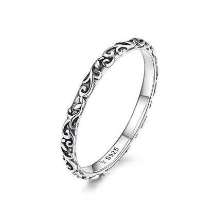 Minimalist 2mm 925 Sterling Silver Band Finger Ring - Charm Jewelry (GX319) - Touchy Style